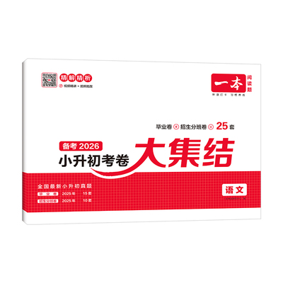 一本小升初冲刺真题+新卷