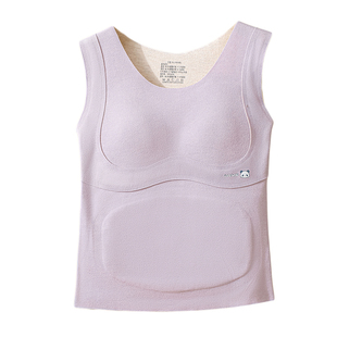 发育期少女保暖背心初高中学生固定胸垫内搭打底内衣女童文胸冬季