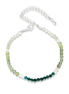 天然水晶极细珍珠水晶手链女款