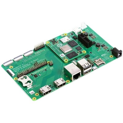 树莓派CM4 IO官方底板 双千兆网口POE扩展板 兼容CM4核心板