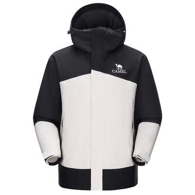 骆驼男装AK80硬壳防水棉服棉袄冬季男外套夹克徒步加厚户外登山服