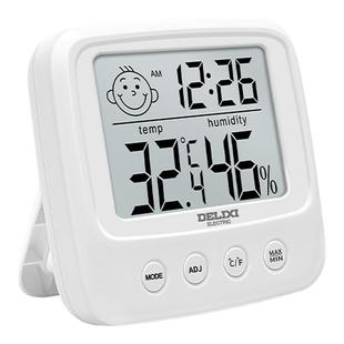 德力西家用温湿度计电子温度计室内婴儿房壁挂式高精度干湿温度表