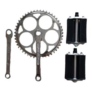 复古28寸老式轻便加重二八大杠自行车牙盘48齿链轮盘曲柄脚蹬拐腿