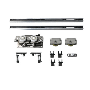 无轨推拉平移门轨道升级通顶幽灵门一门到顶隐形卫生间五金配件