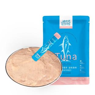 迪尤克猫条零食鱼油三文鱼成猫幼猫试吃非主食湿粮罐头100支整箱