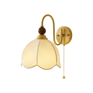 菲罗拉法式复古壁灯中古侘寂卧室床头灯南洋风客厅民宿过道楼梯灯