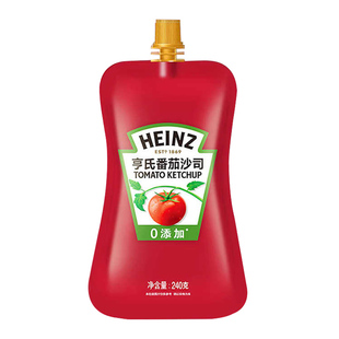 亨氏番茄酱240g番茄沙司0脂沙拉酱小包装家用儿童蕃茄酱西红柿酱