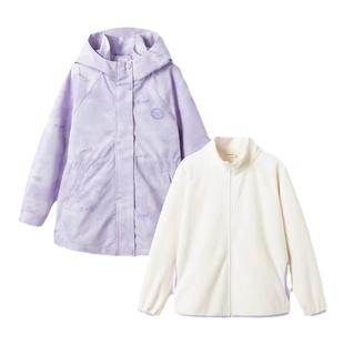 巴拉巴拉女童棉服可拆卸三合一冲锋衣外套冬装新款童装儿童棉服厚