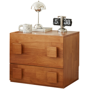 实木斗柜落地矮柜储物柜复古卡门模块组合边柜床头柜餐边柜飘窗柜