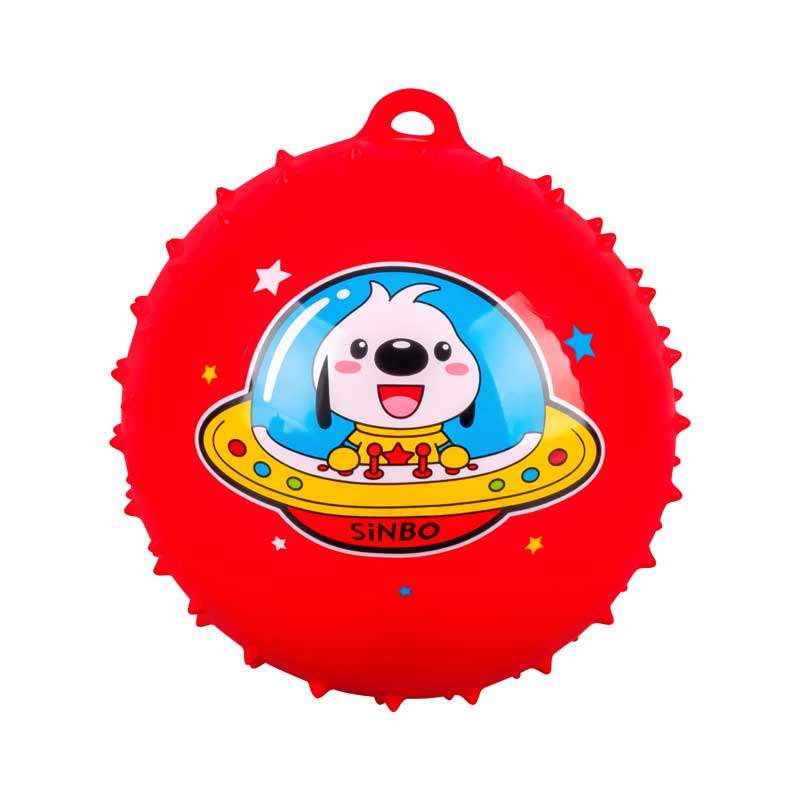 儿童链子球带绳弹力球宝宝充气拍拍球吊绳皮球幼儿按摩球感统训练