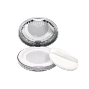 便携超薄散粉分装盒散粉空盒子带植绒粉扑带镜炫彩散粉分装工具