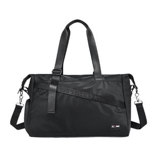 七匹狼斜挎包男士短途旅行包男款时尚大容量行李包商务通勤单肩包