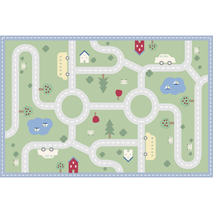 儿童房地毯客厅婴儿爬爬垫加厚防摔阅读区宝宝床边免打理防水地垫