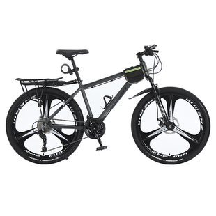 红旗碳钢铝合金山地自行车学生成人通勤变速通用竞速越野碟刹减震