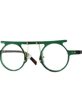 中国风圆形民国元素可配近视眼镜