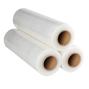 厂家直销PE缠绕膜 宽50厘米净重5公斤缠绕拉伸膜包装膜托盘打包膜