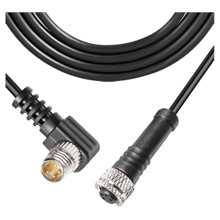 M8防水连接器 航空插头插座-2芯3芯4芯传感器连接器 注塑带2米线