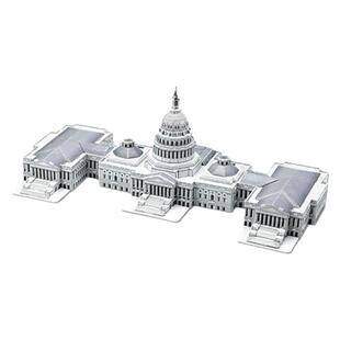 纸乐多3D美国国会大厦立体纸模世界著名建筑纸模型防水手工益智