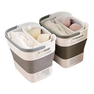 脏衣篓可折叠家用洗衣篮卫生间洗澡分区放脏衣服收纳筐桶浴室神器