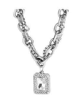 配T恤的美式嘻哈冰糖项链项链