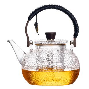 新款煮茶器蒸煮一体茶壶电陶炉套装耐高温防爆加厚玻璃烧水泡茶壶
