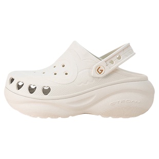 GOTO桃心洞洞鞋女款2026春夏新品厚底增高防滑防臭EVA沙滩凉拖鞋