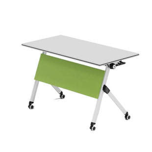 折叠培训桌椅组合多功能移动拼接智慧教室六边形洽谈圆长条会议桌