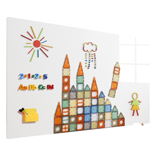 磁吸白板磁力片墙贴哑光磁铁写字板儿童家用教学软小黑板贴不伤墙磁性墙壁上可擦幼儿园墙面涂鸦学习早教画板