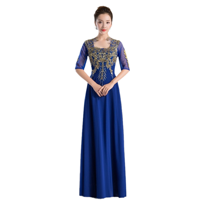 长裙新款学生中老年合唱团演出服