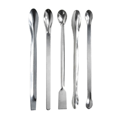 不锈钢药勺匙粉末量勺优质单双头薄厚款14 16 18 20 22cm取样勺子