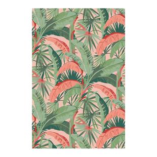 楼兰美惠 热带岛屿轻奢复古客厅地毯加厚毛绒床边地垫可水洗定制