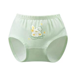 女童内裤儿童纯棉三角短裤中大童100%全棉6女宝宝女孩a类不夹屁股