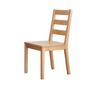 工厂直销实木餐椅家用餐桌椅子北美国红橡木靠背椅原木书桌椅整装