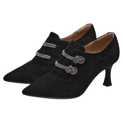 接吻猫高级新中式踝靴