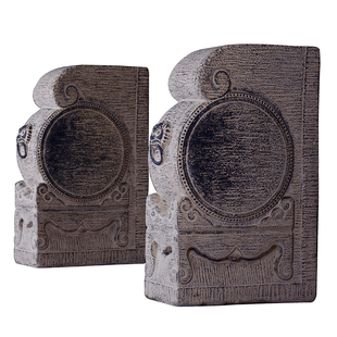 仿石雕石鼓门墩抱鼓石一对庭院别墅大门口两侧院子石墩子底座摆件