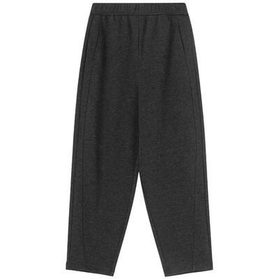 LAGOGO宽松灰色休闲高腰弯刀裤