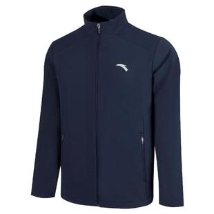 安踏外套男冬季梭织防泼水立领夹克加绒加厚防风保暖户外运动上衣