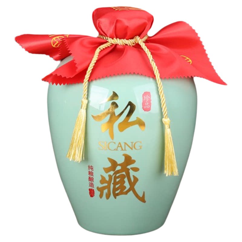 青瓷空酒瓶陶瓷酒坛子1斤2斤3斤5斤10斤家用窖藏密封白酒坛陶瓷盖