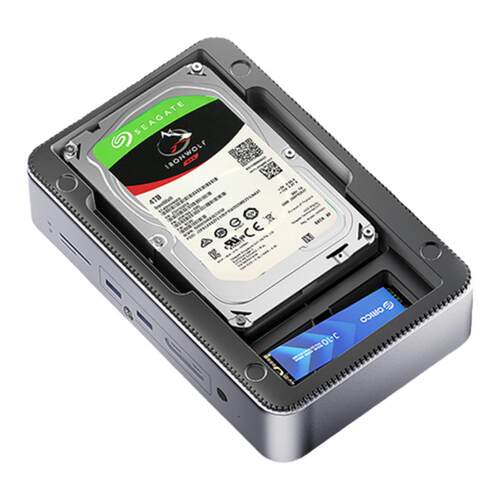 奥睿科M2固态硬盘SSD/2.5/3.5英寸机械通用硬盘盒拓展坞适用macbook macmini笔记本台式电脑扩展坞ALL in one