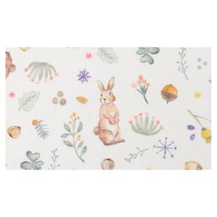 韩国cottonvill进口布料纯棉全棉数码印花布面料服装童装手工小兔