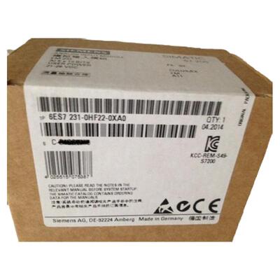 6ES7231-0HF22-0XA0/8新品EM231模拟量西门子模块72310HF220XA8