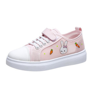 女童板鞋2025新款韩版小白鞋秋冬板鞋女大童鞋子透气粉色秋鞋运动