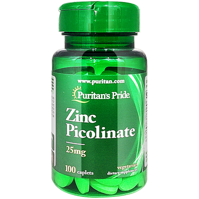 美国进口吡啶甲酸锌25mg100片