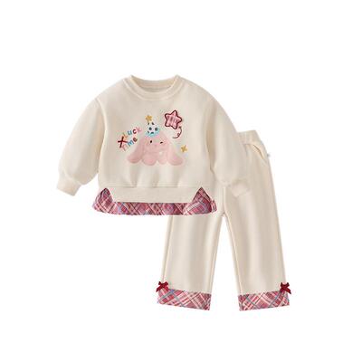 jellybaby女童春季卫衣裤子套装
