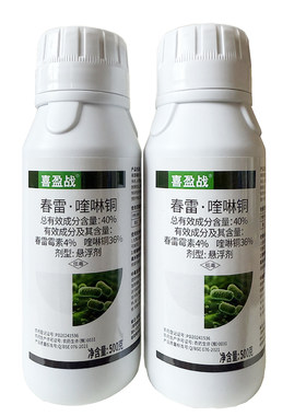 正品40%春雷喹啉酮杀菌剂细菌性角斑病春雷喹啉铜春雷霉素喹啉铜