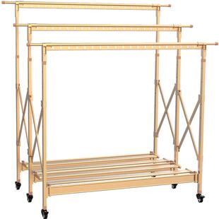 2026新款户外折叠晾衣架顶楼晒被子神器室外落地晒衣架加粗凉衣杆