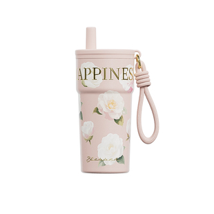 吸管保温杯女士高颜值2025新款陶瓷内胆个性女生实用生日礼物水杯