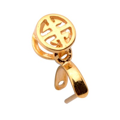 语瑶18K金加厚吊坠扣牛鼻孔卡扣