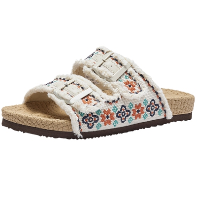 热风度假拖鞋女2026年夏季新款外穿一字拖勃鞋肯软木拖H62W26206