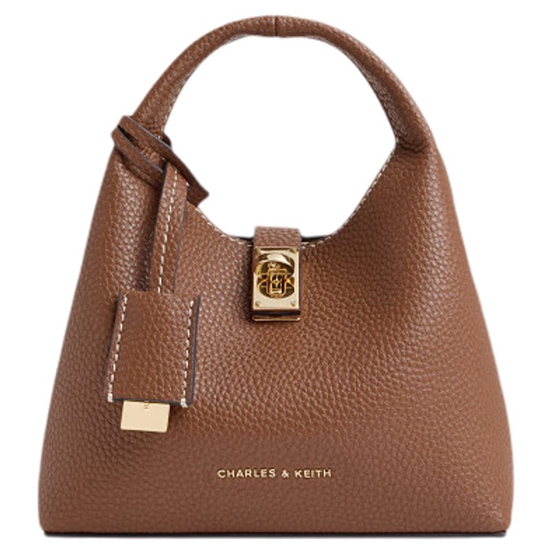 CHARLES&KEITH26冬新品CK2-10701752时尚简约通勤手提斜挎水桶包